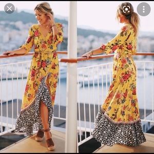 Farm Rio Maxi Wrap Dress